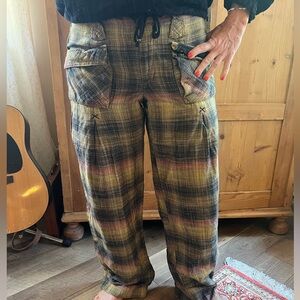 Free People pants, lose in the leg nice fitted in the waist